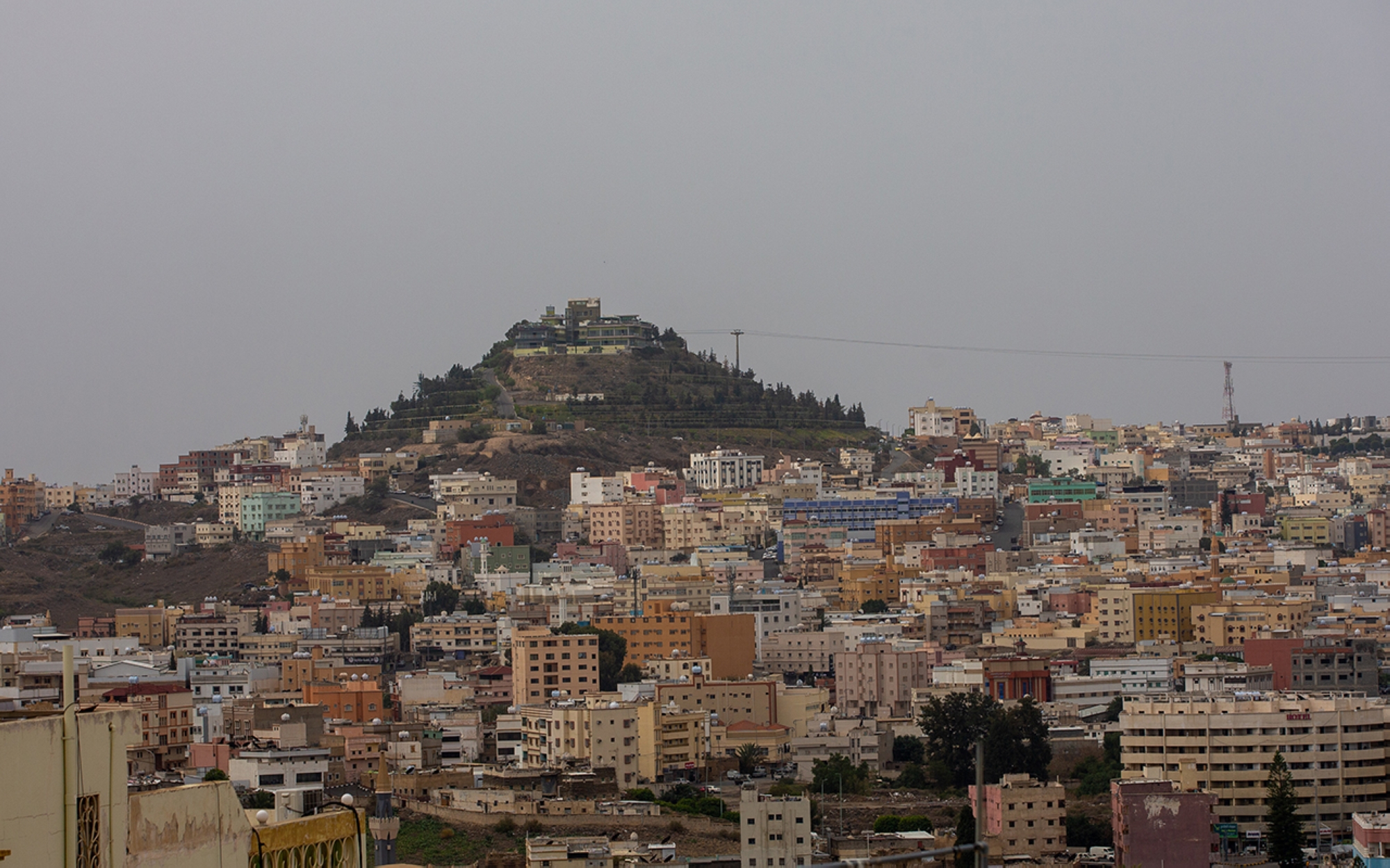 The Green Mountain, one of the landmarks of Abha City. (Saudipedia)