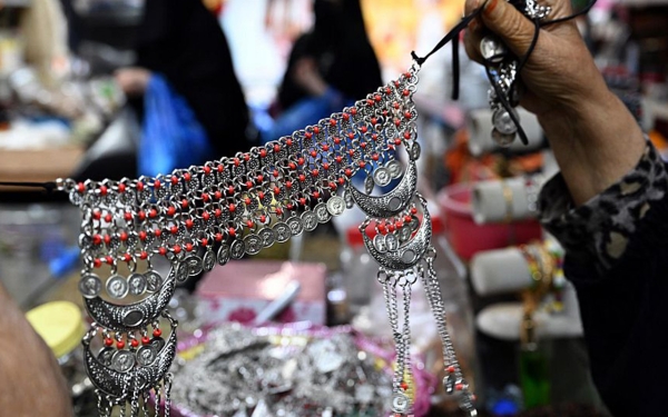 A part of traditional women&#039;s garments in Aseer province. (SPA)