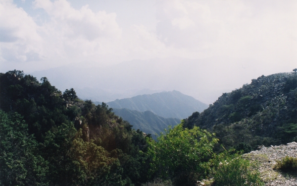 A picture of the highlands of al-Soudah mountains. (King Abdulaziz Foundation for Research and Archives)