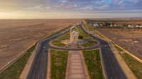 The Northern Gateway Square, which adorns one of the main streets in Tabuk. (SPA)