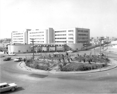 A historical photo of King Saud Medical City Hospital in 1956. (SPA)