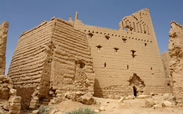 Salwa Palace in ad-Dir&#039;iyyah Governorate is one of the largest historical palaces in the Kingdom. King Abdulaziz Foundation for Research and Archives (Darah)