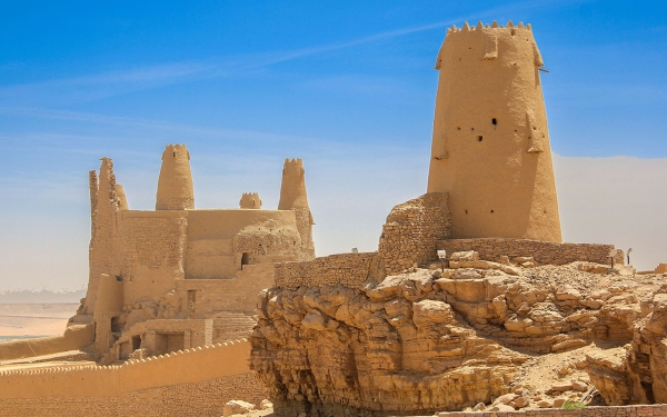 Marid Castle towers in Al-Jawf Province. (SPA)