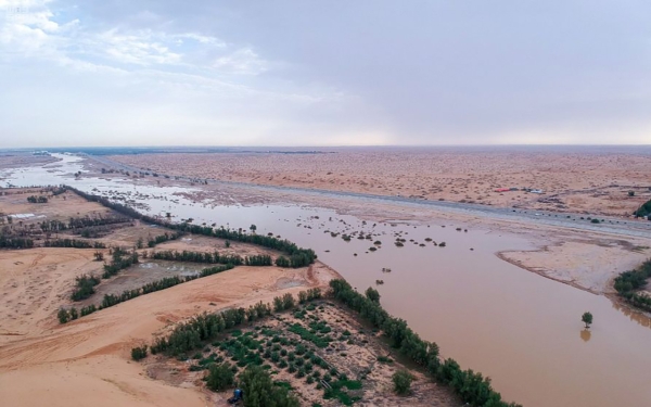 Wadi al-Rummah is one of the water valleys in the Kingdom. (Saudi Geological Survey)