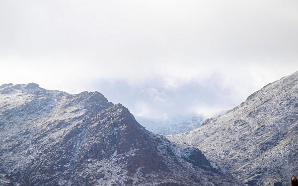 A photo of Jabal al-Lawz, the highest peak of the Midian Mountains. (SPA)