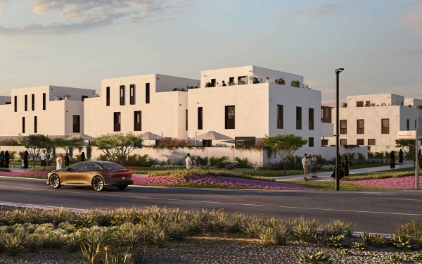 Illustration of a group of villas within Al Arous project. (ROSHN Media Center)