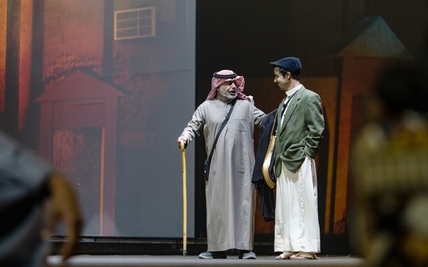 Actors performing in one of the theatrical performances. King Abdulaziz Foundation for Research and Archives (Darah)