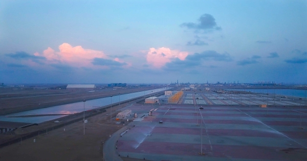 Aerial view of Jazan Special Economic Zone (Saudipedia)