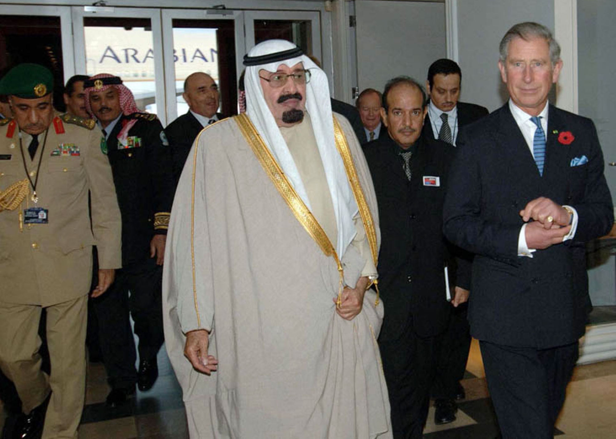 King Abdullah Bin Abdulaziz’s visit to the United Kingdom in 2007. (SPA)