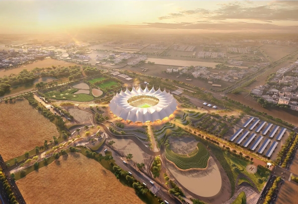 An illustration of the design of King Fahd Sports City. (SPA)