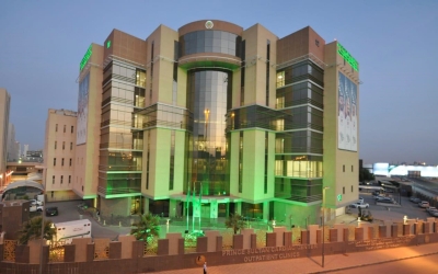 An external photo of Prince Sultan Medical City in Riyadh. SPA. King Abdulaziz Foundation for Research and Archives (Darah).