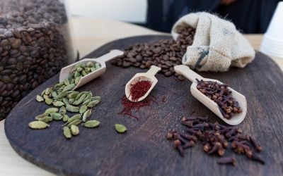 Cardamom, cloves, and saffron are among the ingredients of Saudi coffee. (SPA)