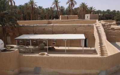 Al-Qalaah Mosque in al-Hilwah Center in Hotat Bani Tamim Governorate in Riyadh. (SPA)