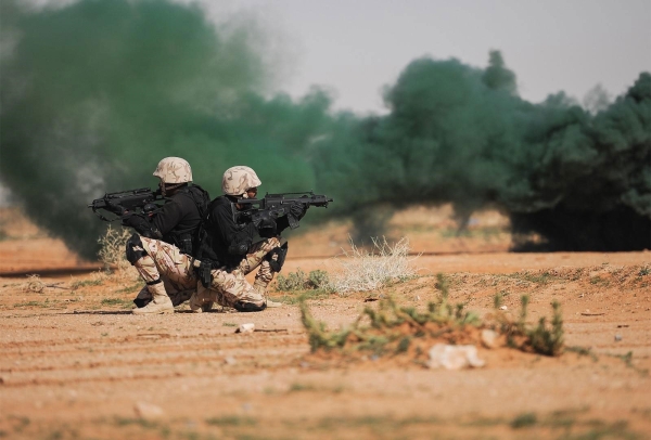 A training exercise of the Saudi army. (SPA)