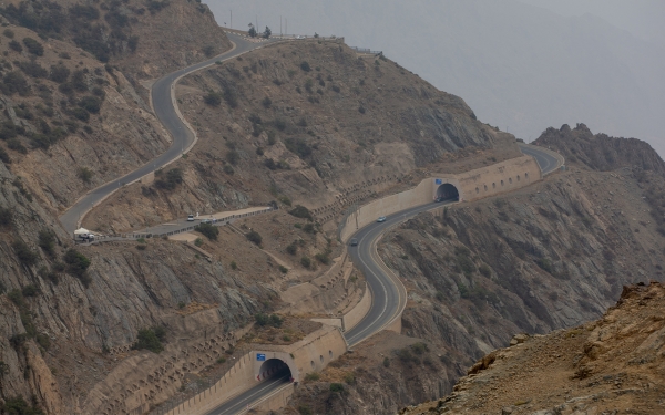 A top view of Aqabat al-Bahah, which has a length of forty-six km. (Saudipedia).