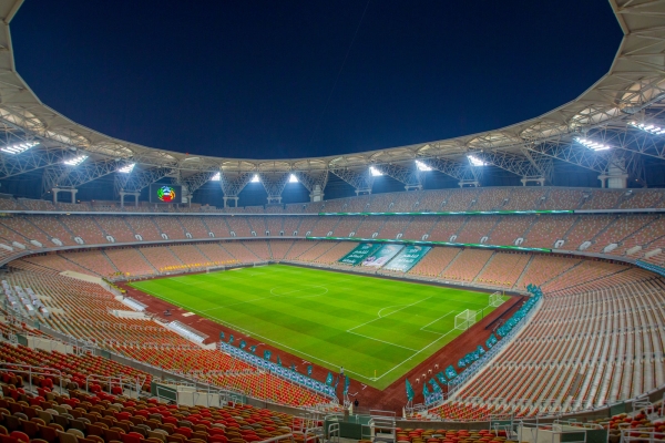 Al-Jawharah Stadium in King Abdullah Sport City in Jeddah City. (Saudipedia)