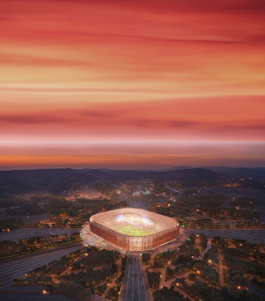 Design of South Riyadh Stadium. (Media Center of the Saudi Arabian Football Federation)