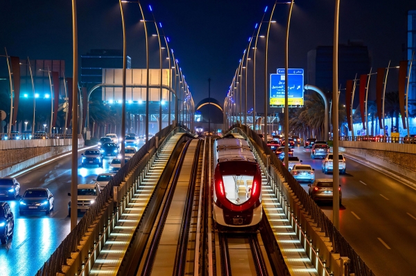 One of the lines of Riyadh Metro. (Royal Commission of Riyadh City)