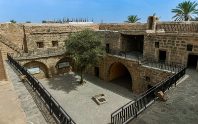 Al-Balda Heritage Castle in al-Wajh Governorate from the inside. (SPA)