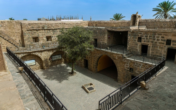 Al-Balda Heritage Castle in al-Wajh Governorate from the inside. (SPA)