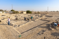 Excavations in the ancient Thaj City in the eastern part of the Kingdom. (Ministry of Culture)