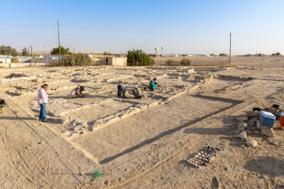 Excavations in the ancient Thaj City in the eastern part of the Kingdom. (Ministry of Culture)