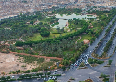 Aerial picture of Salam Park in Riyadh. (SPA)