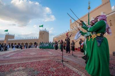 Saudi Ardah at the Janadriyah Festival. (SPA)