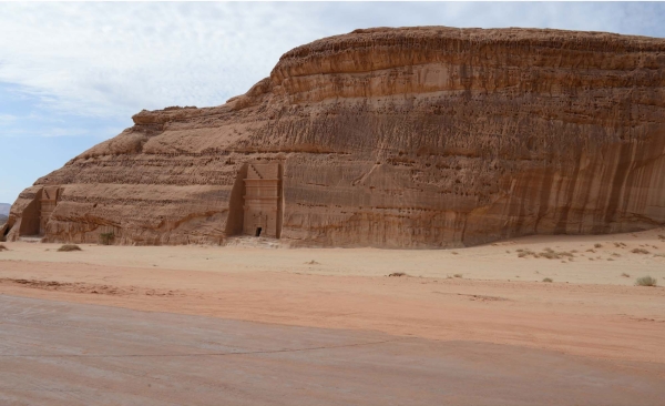 Facade of the archaeological Qasr al-Bint in al-Ula. (SPA)