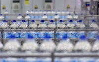 Zamzam Water bottles at the packaging factory of King Abdullah Bin Abdulaziz Project for Zamzam Water Distribution. (SPA)