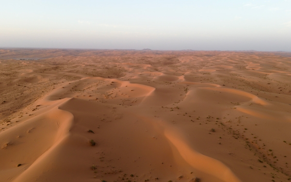 An-Nufud al-Kabir Desert, the second-largest sand accumulation in the Kingdom. (Saudipedia)