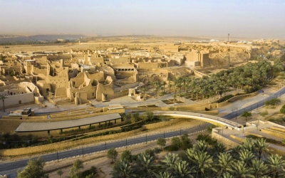 Aerial of Diriyah Castle. (SPA)