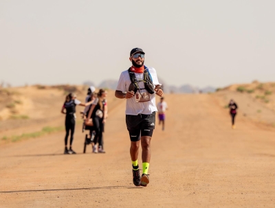 One of the participants in al-Ula Desert Blaze Race. (SPA)