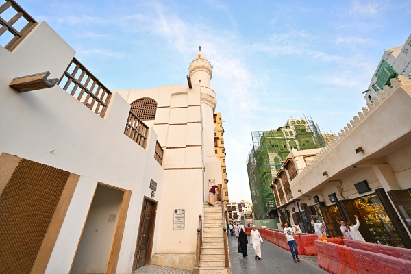 Al-Ma&#039;amar Historical Mosque, located on Souq Qabel Street within Historic Jeddah. (SPA)