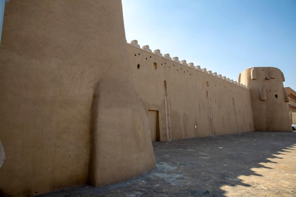 Wall of Khuzam Palace in al-Hufuf. (SPA)