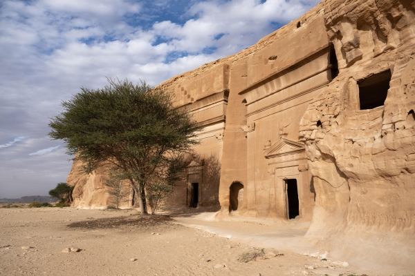 One of the Hegra Tombs in al-Ula Governorate. (SPA)