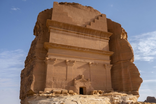 One of the Hegra Tombs in al-Ula Governorate. (SPA)