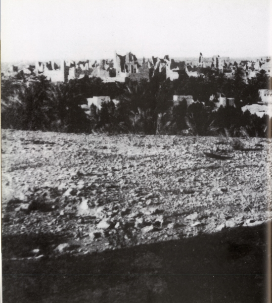 Diriyah, the capital of the First Saudi State. Gerard Leachman, 1912. (King Abdulaziz Foundation for Research and Archives (Darah))