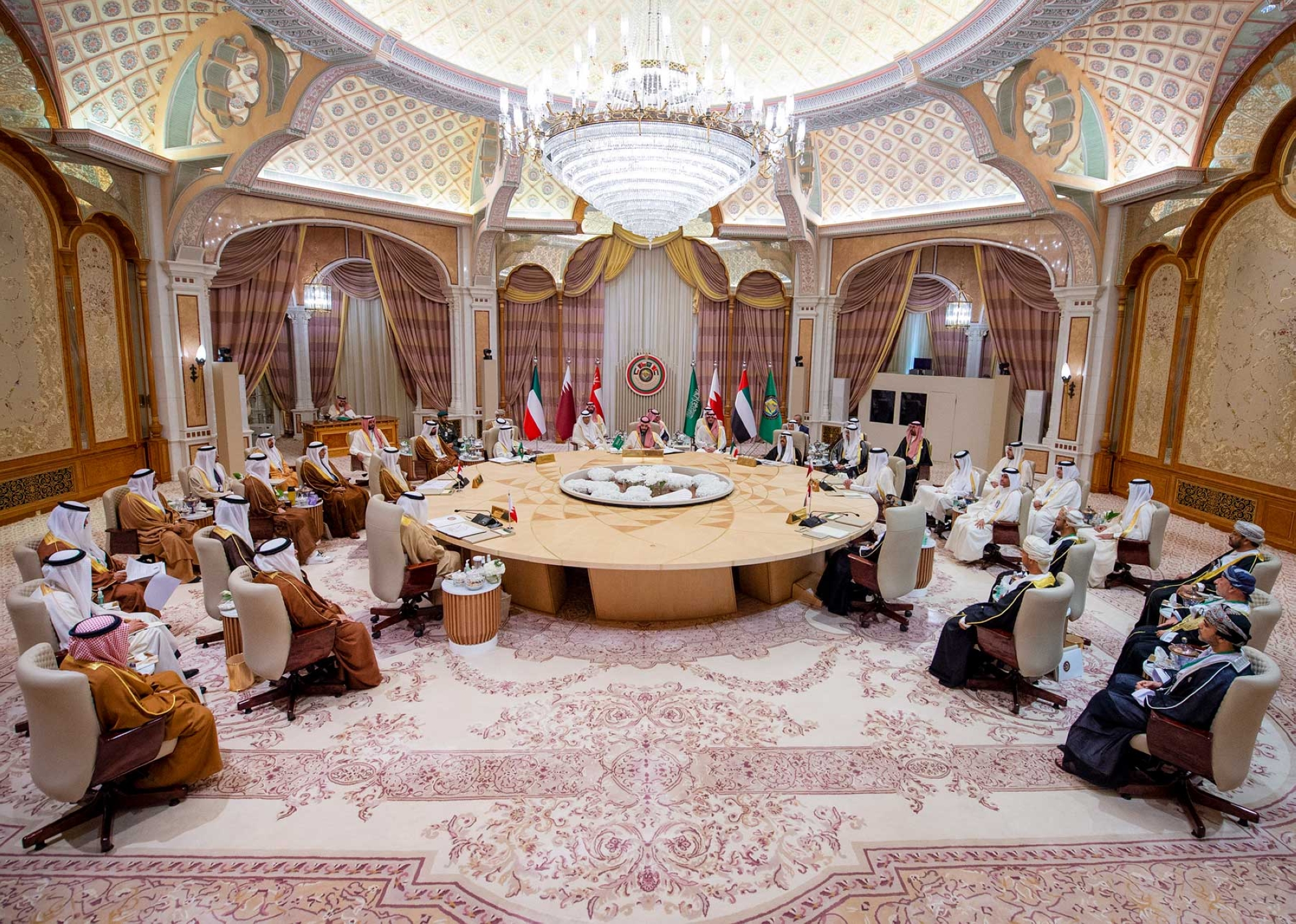 Prince Mohammed Bin Salman chairs the forty-third session of the Supreme Council of the Gulf Cooperation Council Leaders. (SPA)