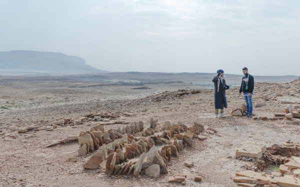 A glimpse of the archaeological survey and excavation work as part of the Comprehensive Archaeological Survey Program in the Kingdom. (SPA)