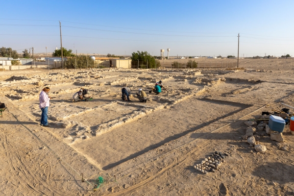 Excavation work in the ancient city of Thaj in the eastern part of the Kingdom. (Ministry of Culture)