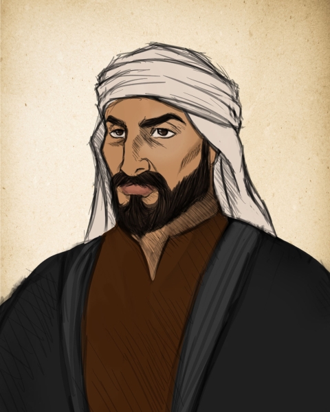 An illustration of Imam Saud Bin Abdulaziz. (King Abdulaziz Foundation for Research and Archives (Darah))