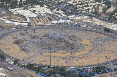 Mount Arafah in Arafat Site in Makkah al-Mukarramah. (SPA)