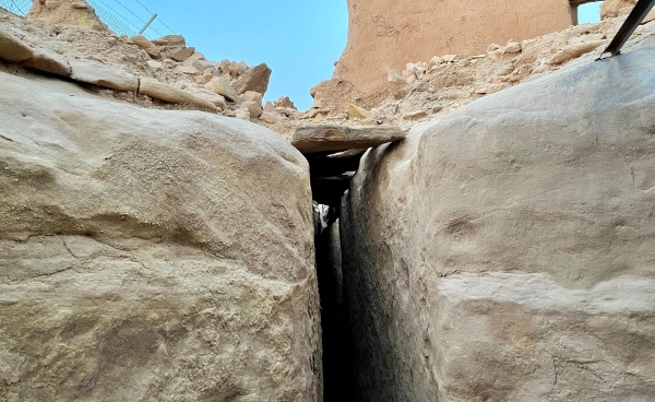 From the heritage landmarks in the Heritage Town of Uyun al-Jiwa, Qassim Province. (SPA)