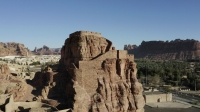 Musa Bin Nusayr Castle, built from hewn stone atop a small hill in AlUla. (Royal Commission for AlUla)