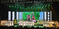 The performance of the Southern Ardah at the Qemam International Festival for Mountain Performance Arts 2022. (SPA)