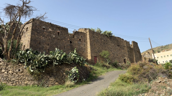 Al-Akkas Village in Aseer Province, southwest of the Kingdom. (Saudipedia)