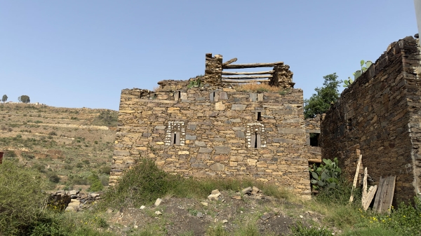 The palaces and houses in al-Akkas Village built using a multi-story system. (Saudipedia)