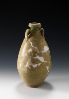 An oval ceramic jar. (Saudi Commission for Tourism and Antiquities)