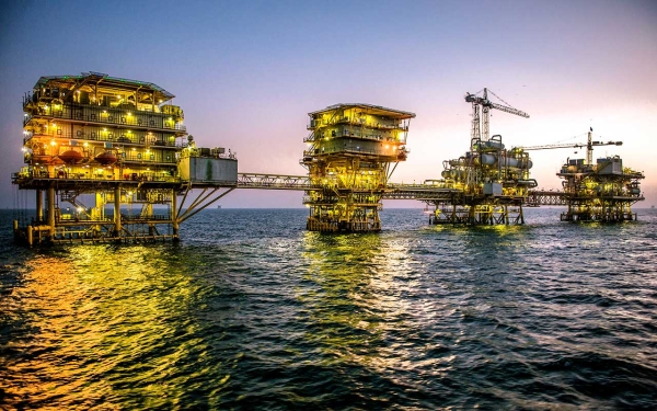 Saudi Aramco offshore platforms. (Darah)